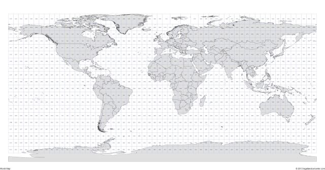 Click for a larger 4200 x 2200 World Map with MGRS Grid